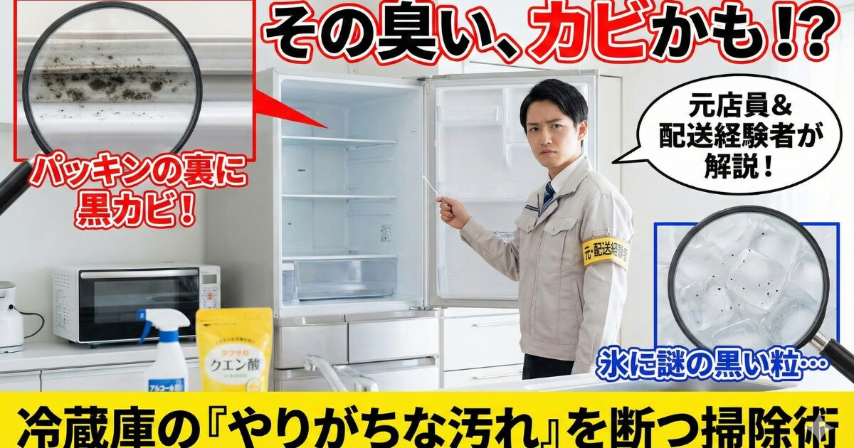 【2026年保存版】元店員＆配送員が現場で見た「やりがちな汚れ」を断つ。冷蔵庫のカビ・臭い対策完全ガイド